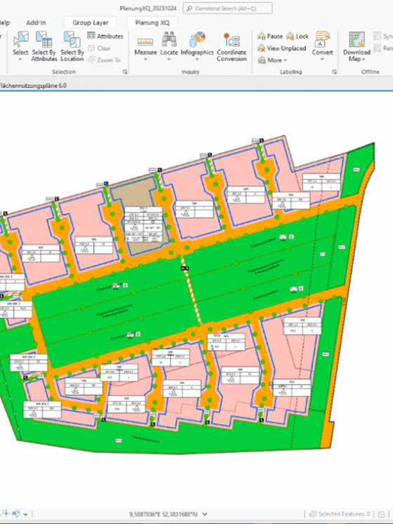 Bebauungsplan in ArcGIS Pro